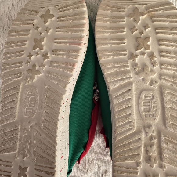 Hey Dude Kids Wally Holiday Elf Shoes - Green - Picture 5 of 5